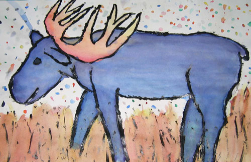 Simple Moose Drawing