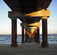 bridge sunset photo