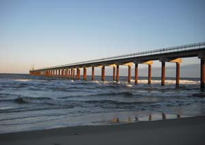 bridge sunset photo